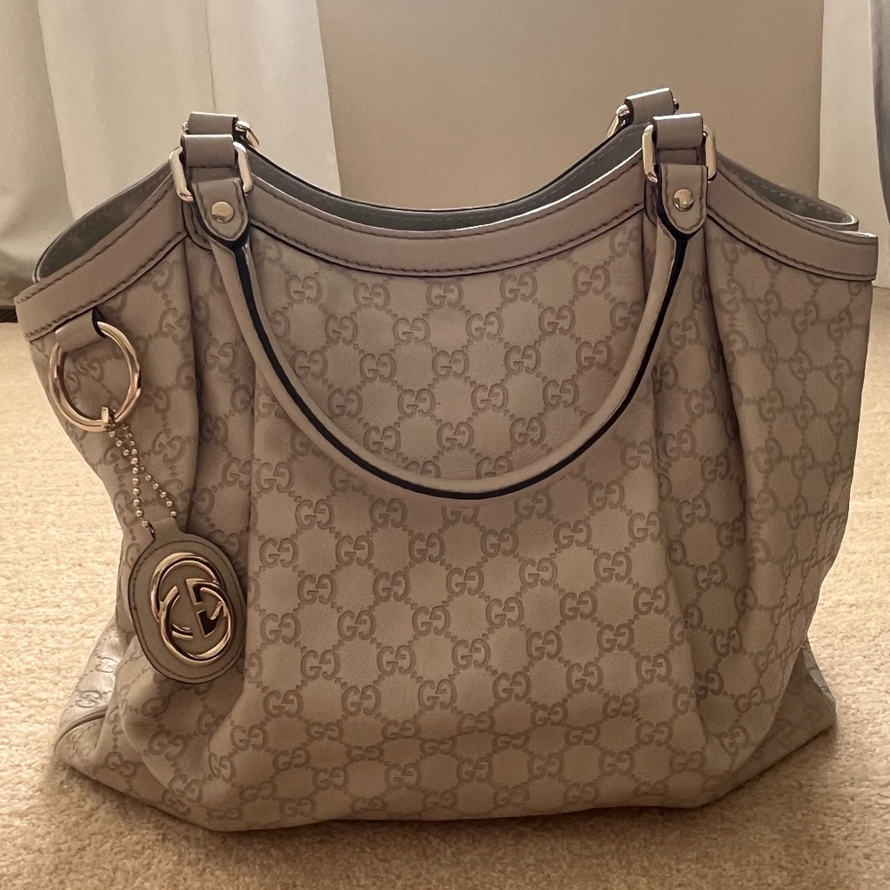 GUCCI Guccissima Signature Medium Sukey Tote